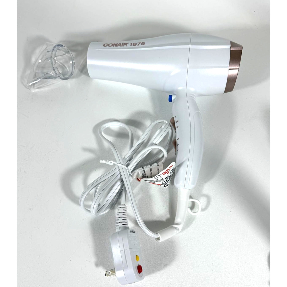 Conair|Double Ceramic Technology Hair Dryer| Frizz Fighting 3 Heats/ 2 Speeds - Picture 2 of 3